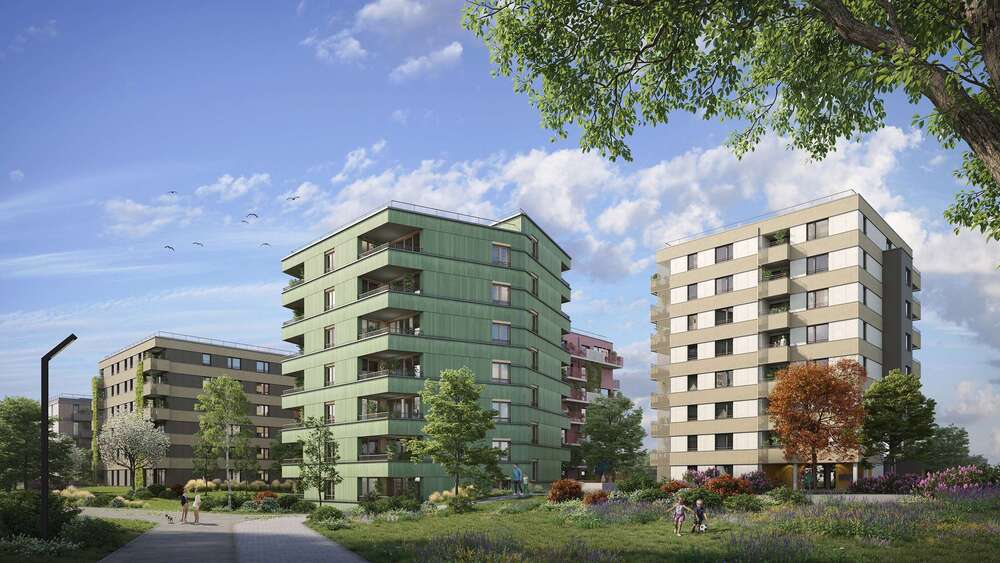 Etagenwohnung Ingolstadt Friedrichshofen-Hollerstauden - 3 Zimmer, 73 m&sup2;, 987&euro; | Angebot:26663262